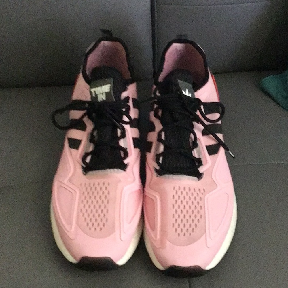 Adidas x Ninja ZX 2k boost true pink white core black scarlet red men size 14